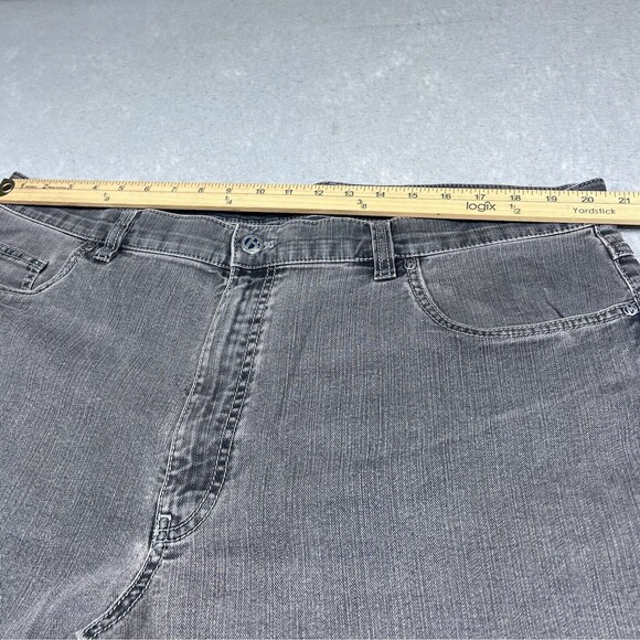 Hiltl Trousers Jeans Mens Size 44 Gray Ultimate Stretch Denim Straight Relaxed - Picture 5 of 14